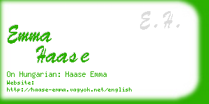 emma haase business card